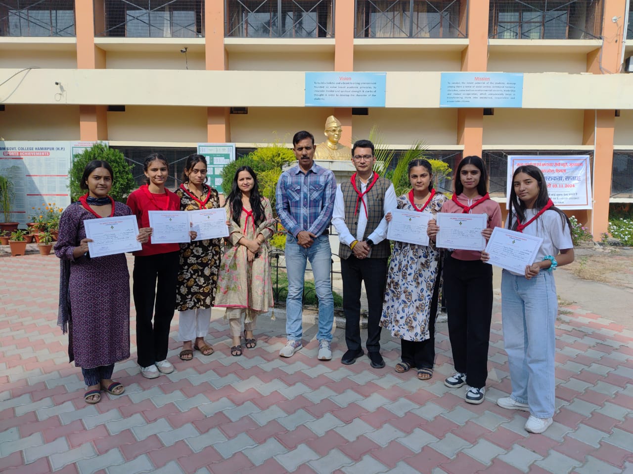 Rangers with Nipun certificates.